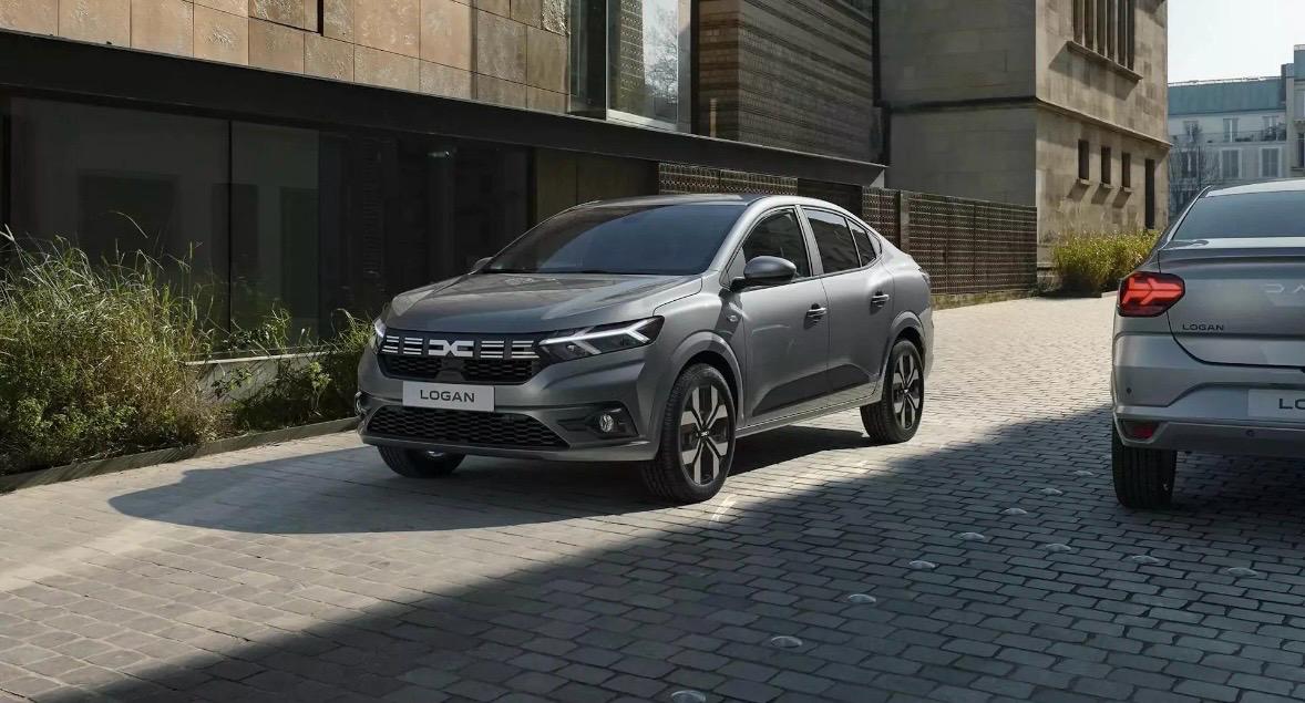Dacia Logan Gris, vue avant